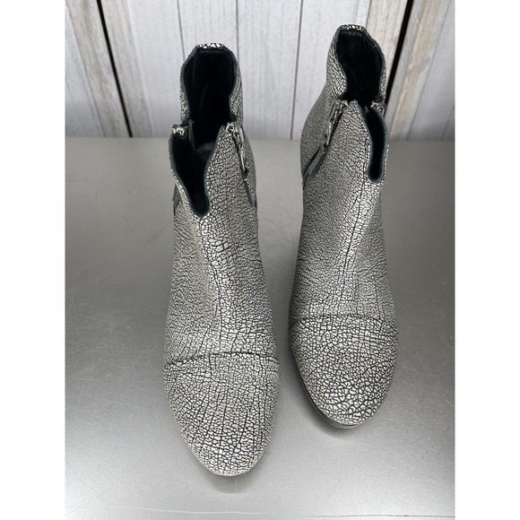 RAG & BONE Crackle Leather Newbury Double Zip Booties Boots Size 39.5 US 9.5 - Picture 3 of 8